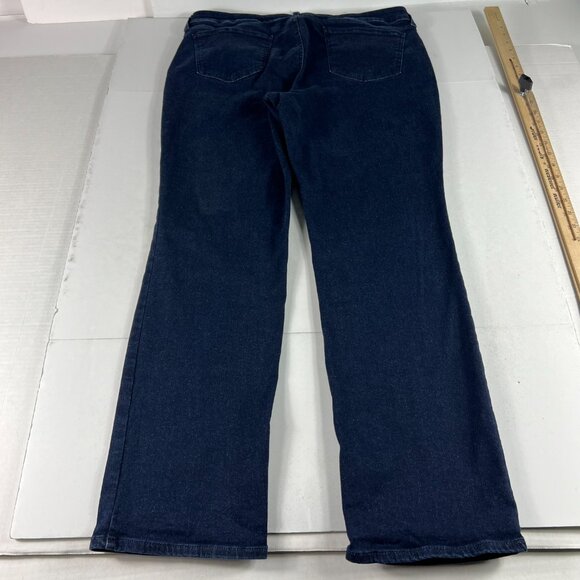 Not Your Daughters Jeans Women's 36x29* Marilyn Straight Dark Blue Denim Tag 16P - Picture 10 of 16